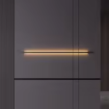 Minimalistisches Wohnzimmer Hauptlicht Minimalistisches modernes Schlafzimmer Streifenlicht PureRest
